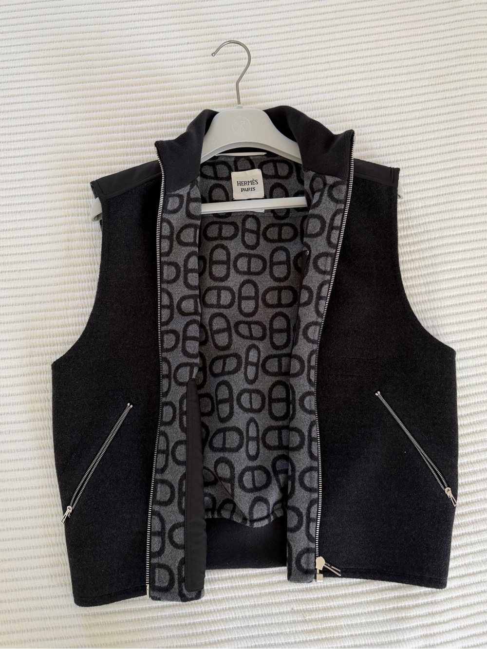 Hermes Chain d’Ancre Virgin Wool Vest NWT